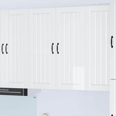 Keukenkast - Wandkast keuken - Keuken organiseren - Hoogglans afwerking - 80 x 100 cm - Wit