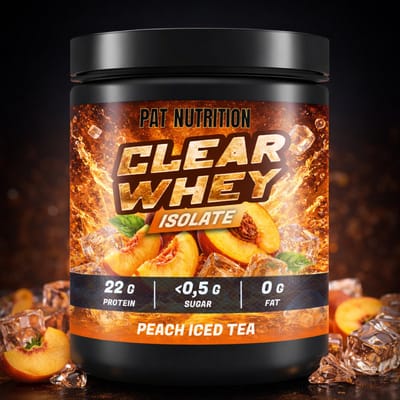 PAT Nutrition - Clear Whey Isolaat - 500 gram - 20 porties - Peach Iced Tea