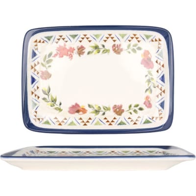 Bonna Serveerschaal - Spring - Porselein - 23x16 cm - set van 2