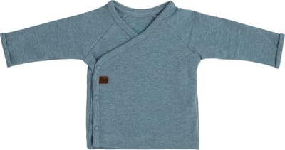 Baby's Only Overslagtruitje Melange - Stonegreen - 44 - 100% ecologisch katoen - GOTS