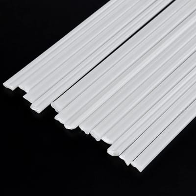 50 Stuks Kunststof Lasstaven ABS Zwart Wit Beige Grijs voor Reparatie en Lassen (200mm)