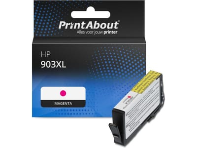 PrintAbout huismerk Inktcartridge 903XL (T6M07AE) Magenta Hoge capaciteit Geschikt voor HP