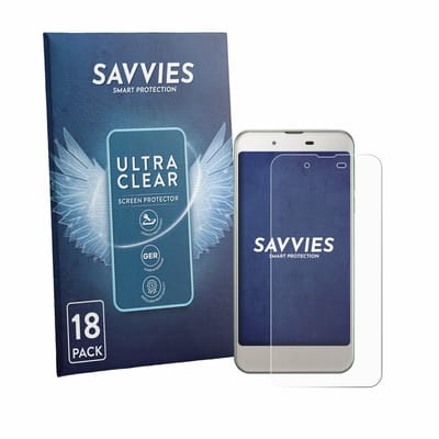 Savvies - Screenprotector voor Sharp Aquos SHV37 - Folie Beschermfolie transparant 18 Stuks