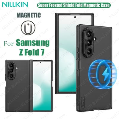 Voor Samsung Galaxy Z Fold 7 MagSafe Case NILLKIN Frosted Shield Fold Magnetische Case Schokbestendig Opvouwbare Cover Voor Samsung Z Fold7