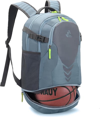 Lichtgewicht 35L Sport Rugzak met Apart Balvak voor Voetbal, Basketbal en Gymspullen