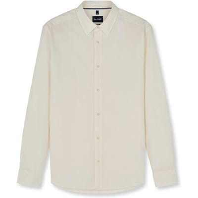 OLYMP Casual Overhemd, Regular Fit, Kent, Gebroken Wit