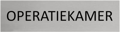 CombiCraft aluminium deurbordje Operatiekamer - 165 x 45 mm met tape
