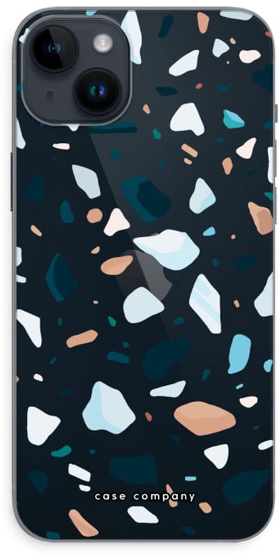 Case Company® - Hoesje geschikt voor iPhone 14 Plus hoesje - Terrazzo N°13 - Soft Cover Telefoonhoesje - Bescherming aan alle Kanten en Schermrand
