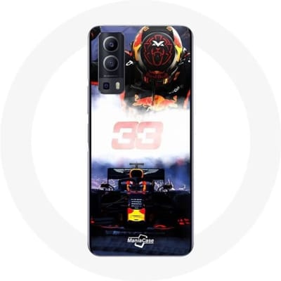 Vivo Y72 Formule 1 Case Max Verstappen F1 Driver Zwart Rood en Geel