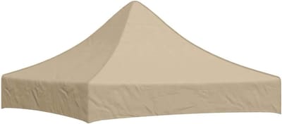 Partytentdak - Tentdak Vervanging - Feestelijke Bijeenkomsten - UV- en Weerbestendig - 2x2 Meter - Beige