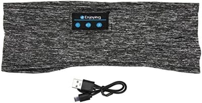 Slaap Hoofdband - Draadloze Koptelefoon - Rustig Slapen - Ultradunne Luidsprekers - 19.9 x 14.4 cm - Zwart
