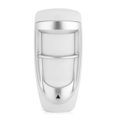 Allecto - Bewegingsmelder - Waterdicht Veiligheidssysteem - Grijs - Huisdieren Immuniteit - Dubbele PIR-sensor voor Buiten - Geschikt voor Beveiliging