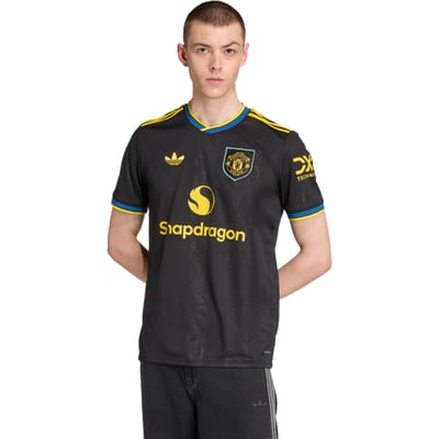 Adidas Manchester United Third 25-26 Truien/Replica's Heren - Zwart - Maat S - Poly Jersey