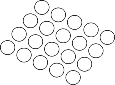 17 mm x 15 mm x 1 mm nitril-rubberen afdichtingen x 20 stuks ronde afdichting voor kraan loodgieterswerk reparatie afdichting verbinding [zwart]