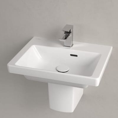 Villeroy & Boch Subway 3.0 wash hand basin 50 cm, with 1 tap hole, with overflow 43705001