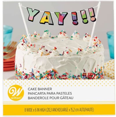 Wilton Taarttopper - Verjaardag Yay! - Taartdecoratie