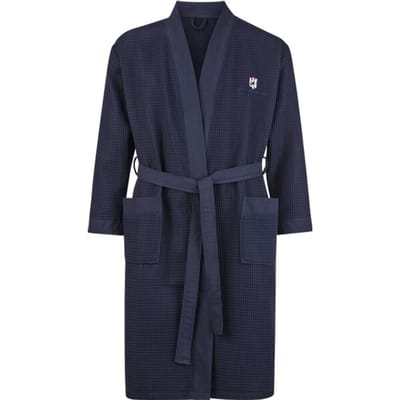 Jan Vanderstorm herren Badjas - 68/70 - donkerblauw - Plus Size