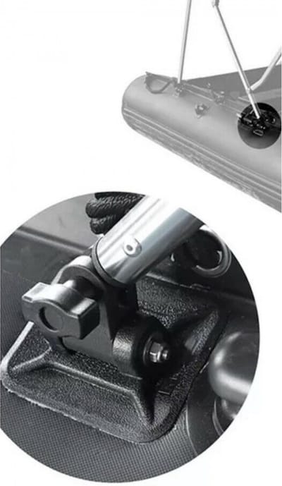 Aquasuntec | Montage Set Opblaasboot | 2 Stuks | Universele Kunststof Platen PVC Hypalon Boot Accessoires