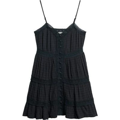 Superdry - Alana Cami jurk met kanten rand - Dames - Jurken