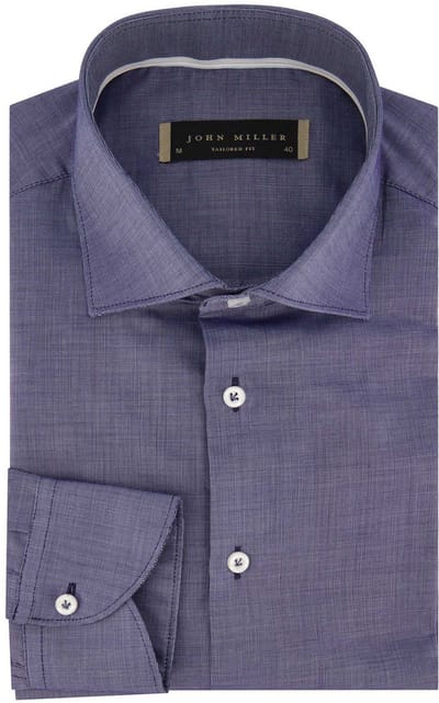 John Miller business overhemd blauw
