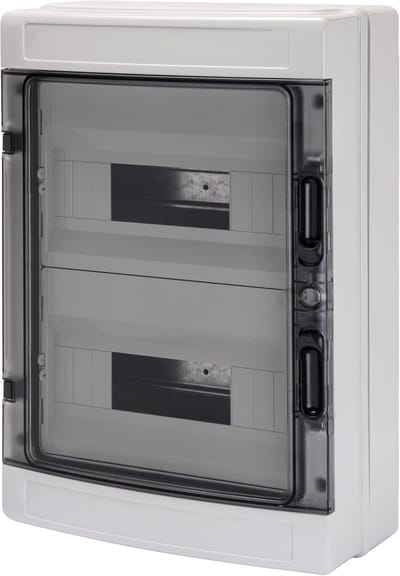 Centrale Stagno - Groepenkast Waterdicht - Elektrische Installatie - Gladde Wanden - 24 Modules - Grijs