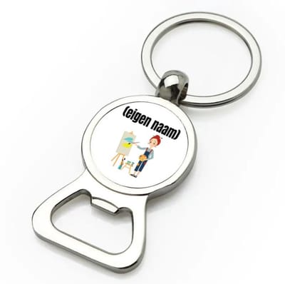 Akyol - kunstenares die schildert met eigen naam flesopener - Kunst - kunstenaars/kunstenaressen - iemand die houdt van kunst of kunst maken - verjaardag - cadeau - kado - 9 bij 3 cm
