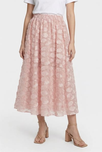 & Other Stories Estella Deco Skirt Speed Pink Maat: XS | Midi Rokken Outlet | Dames | Roze