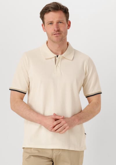 MATINIQUE Mascout Polo Stripe Polo's & T-shirts Heren - Polo shirt - Beige - Maat L