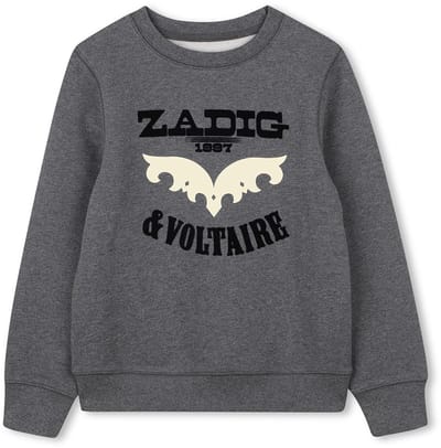 Zadig & Voltaire X60484 Sweatshirt Grijs 4 Years Jongens