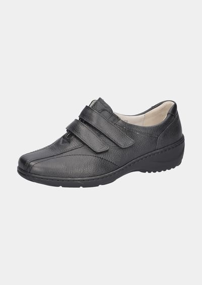 Lage schoenen met verstelbare klittenbandsluiting - zwart - Gr. 36 van Goldner Fashion