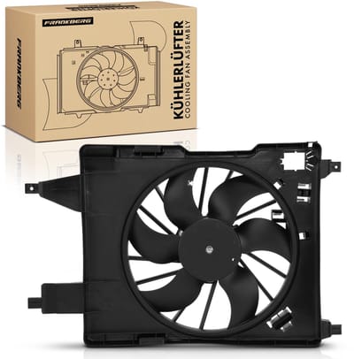 Frankberg 1x Motorradiateur Enkele ventilator