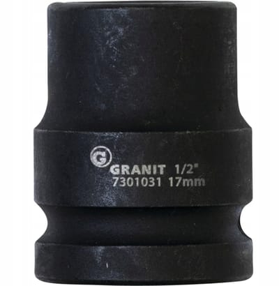 Slagdop 1/2" zeskant kort 17 mm