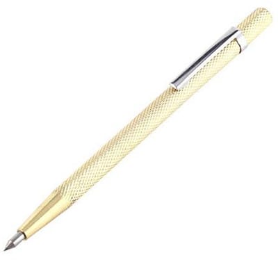 SnelShoppen - Akozon Handgravure Pen - Draagbare Graveertool voor Sieraden, Metaal, Glas, Steen, Kunststof, Hout en Keramiek - Zilver, Compact Ontwerp
