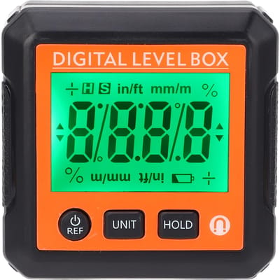 Digitale waterpasbak met magneet Elektronische hoekmeter Inclinometer Hoekmeter voor houtbewerking green
