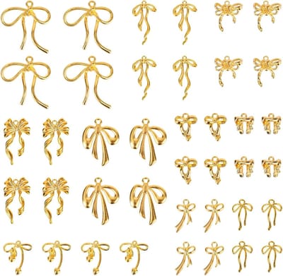 Dailygoods - 40 Stuks Metalen Strikbedels voor Sieraden Maken