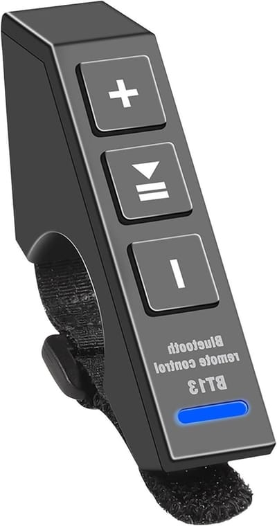Draadloze Motorfiets Afstandsbediening met Bluetooth 5.0, 15M Bereik, IP67 Waterdicht, 25U Batterijlevensduur en Type-C Opladen voor Luidsprekers en Handsfree Bellen