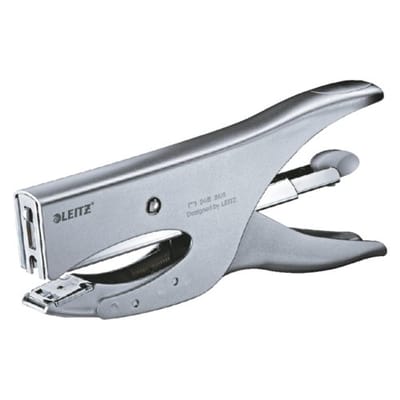 Leitz Niettang 5549 Blister - Metaal / Chroom - Achterlaadsysteem - Maximaal 40 vel