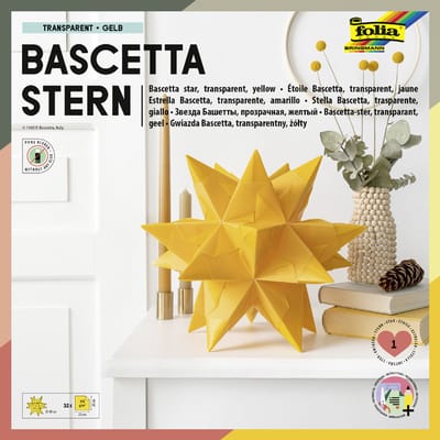 Folia vouwpapier Bascetta-ster, paars transparant