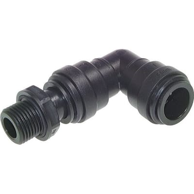 28mm x G3/4'' 90 graden L-verbinding POM Insteekfitting Buitendraad Draaibaar NBR