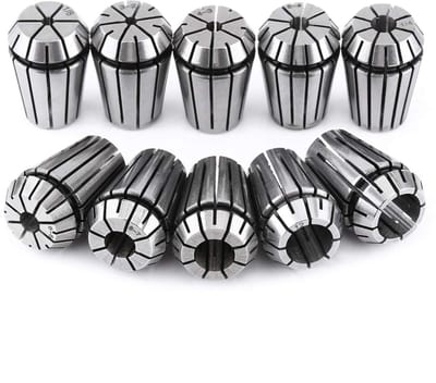 Dailygoody - 10 stks/set ER20 Hoge Precisie Spantang Set - Graveermachine Accessoire - 20 Millimeter - Gelegeerd Staal - Voor Frezen en Draaib...