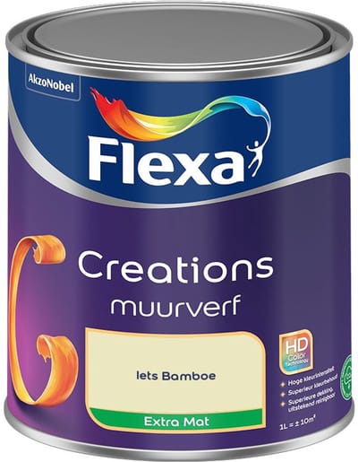 Flexa - Creations Muurverf Extra Mat - Iets Bamboe - Mengverf - 1 L