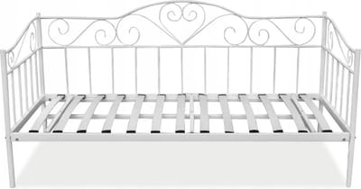 Viking Choice - Bedframe - inclusief matras - 90 x 200 cm - wit