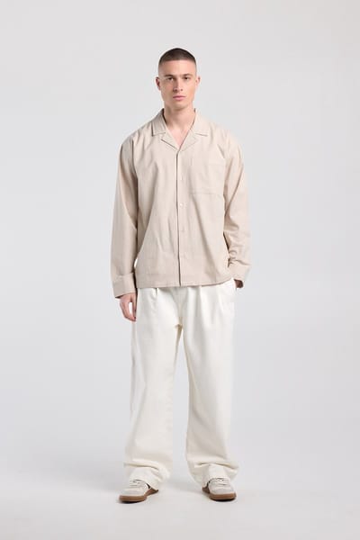 America Today Henry Beige Maat: M | Longsleeves Outlet | Heren | Beige