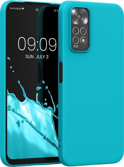kwmobile telefoonhoesje geschikt voor Xiaomi Redmi Note 11 / Note 11S - Hoesje voor smartphone - Back cover in ijsblauw
