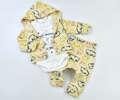 Baby Jongens 3 pce Kledingset - babykleertje - babykleding - Sweet dream - little one - Bear
