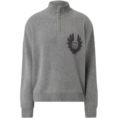 Trui met ronde hals en 1/2 ritssluiting Belstaff Competition Spray