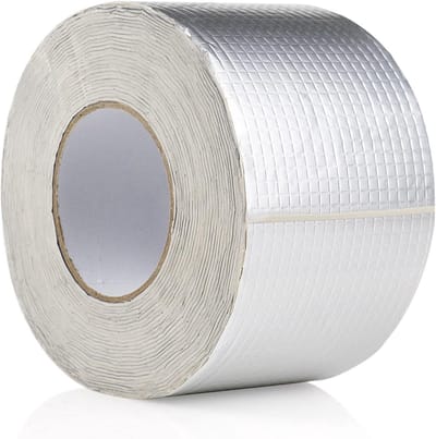 Waterdichte Butyl Tape 100 mm x 10 m x 1.5 mm voor het afdichten van lekkages, zelfklevende aluminium folie, ideaal voor reparaties en isolatie