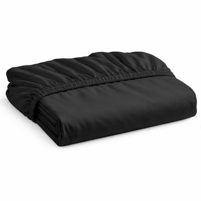 Decoware Hoeslaken Jersey - Zwart - Katoen - Elastisch - 90x200 cm - Geschikt voor matrassen tot 25 cm