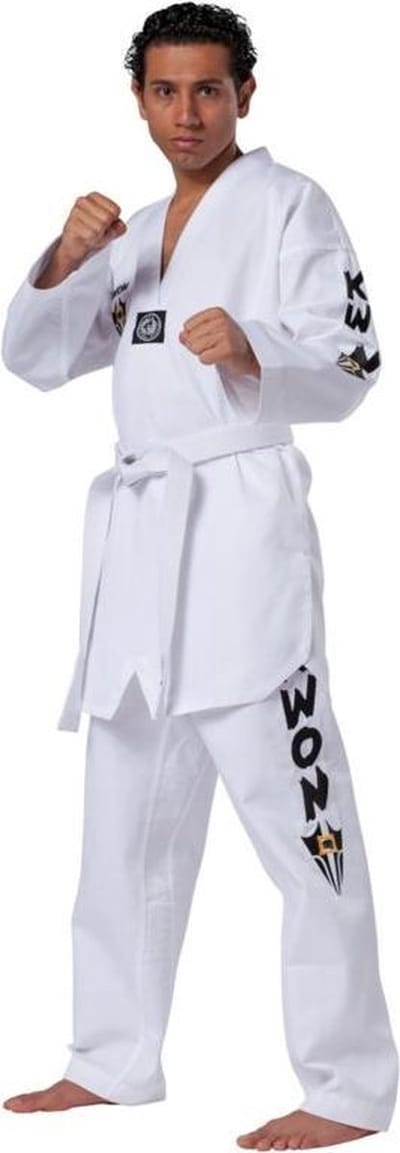 KWON Taekwondopak Starfighter witte V-hals