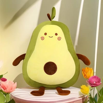 50-100cm Kawaii Reuze Avocado Pluche Speelgoed Gevuld Fruit Zachte Pop Groot Slaapkussen Leuke Verjaardagscadeaus Voor Meisjes Slaapkamer Decoratie 50cm groen